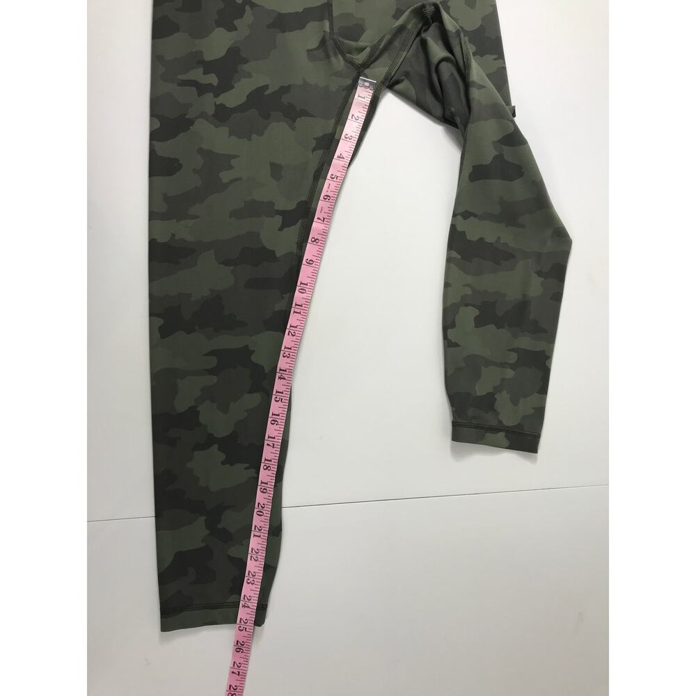 Lululemon Women's 10 Align High Rise Pant 25" Green Camo Leggings Athletic Yoga - Picture 10 of 10